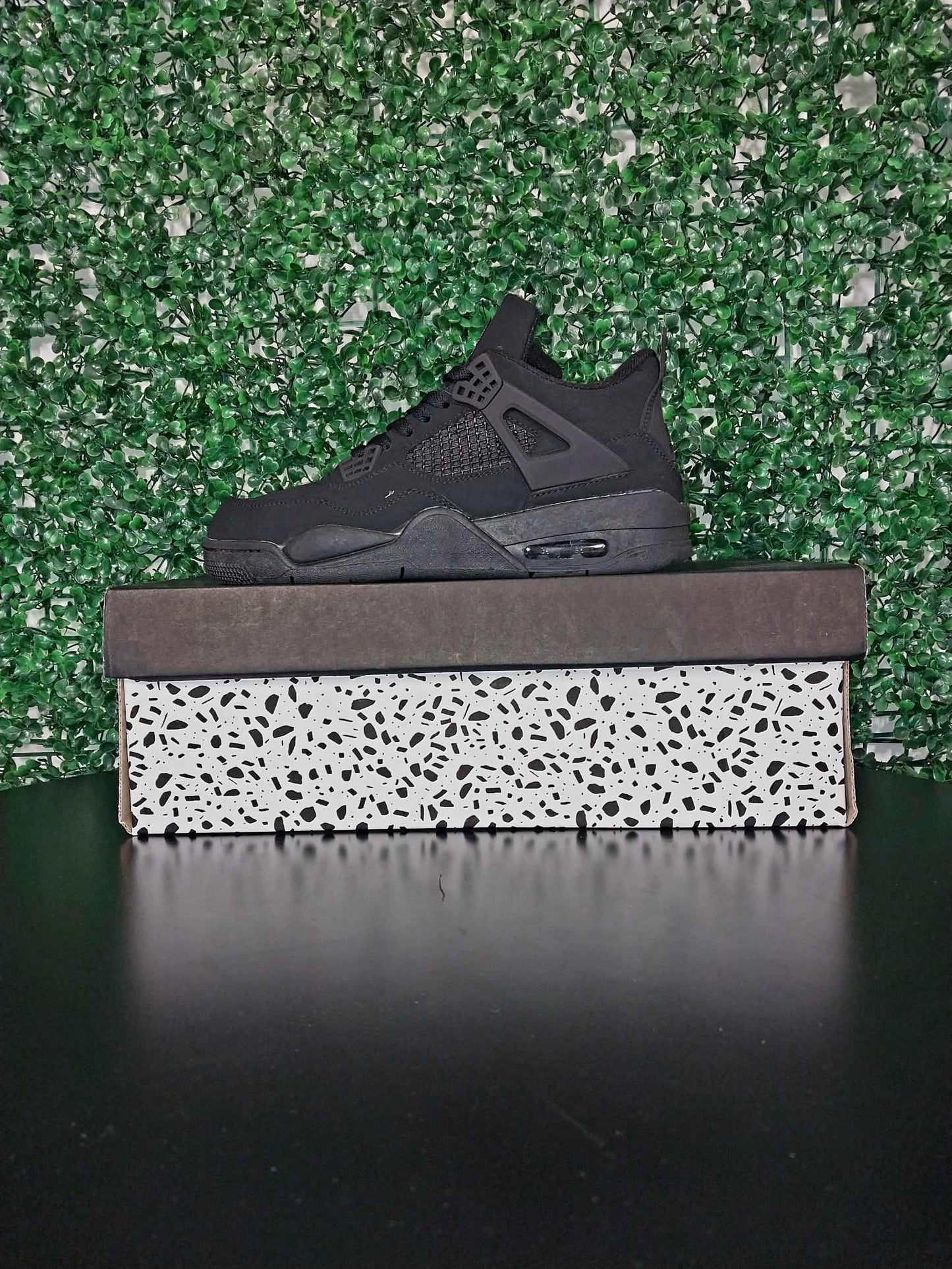 All Black Jordan 4 - AustinOrish House