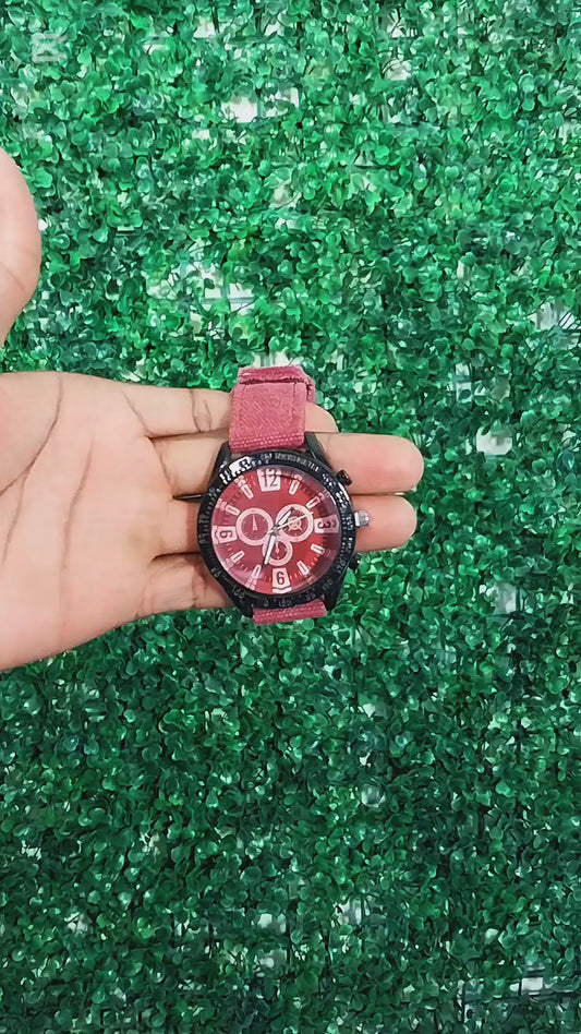 Red Belt Watch