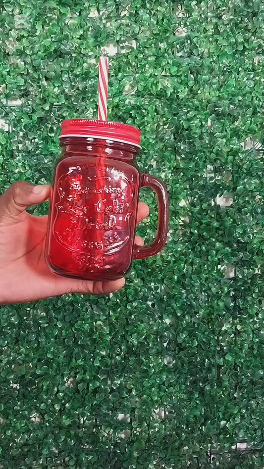 Red Straw Jar